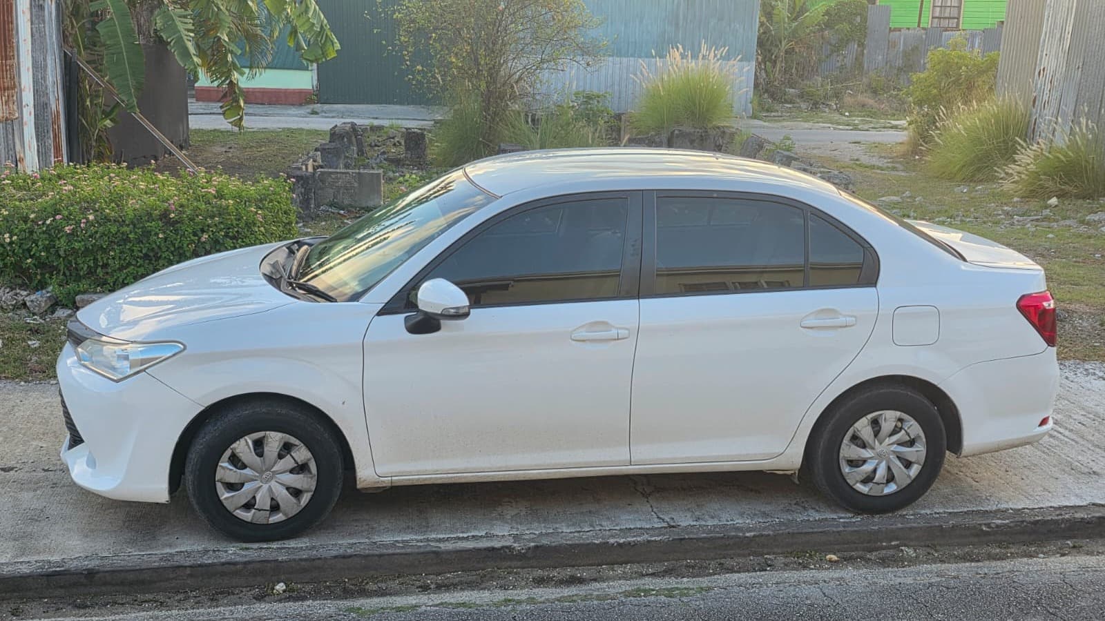 Toyota Axio rental in Barbados from Sheeda Gold Transport
